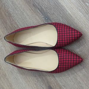 J.Crew Flannel Houndstooth Viv Flats RARE